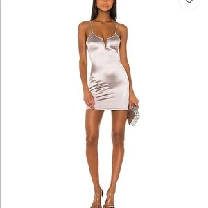 Silver dress from Revolve